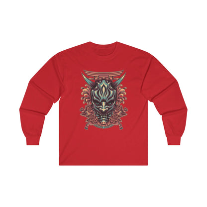 Oni Mask with Japanese Ornament - Mleem