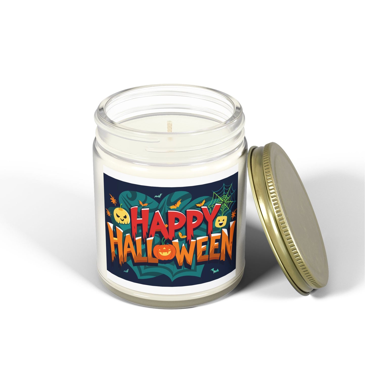 Halloween Themed Scented Candles - Coconut Apricot Wax (4oz, 9oz) | Festive Fall Decor, Trick or Treat Gift, Cozy Autumn Vibes, [...]