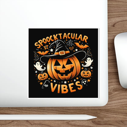 Spooktacular Vibes Stickers | Halloween Decor, Pumpkin Art, Ghost Decor, Party Favors, Children’s Halloween Crafts