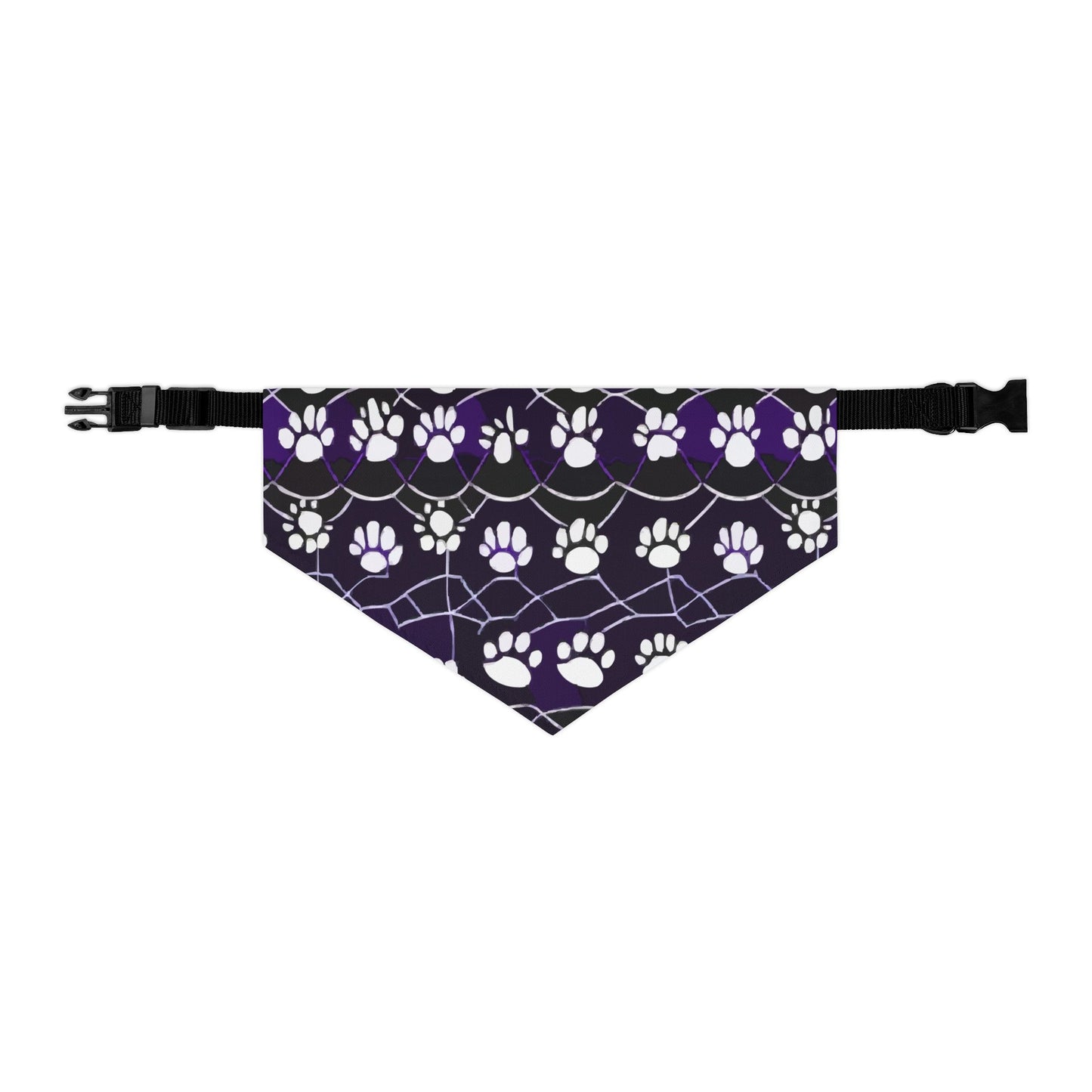 Paw Print Pet Bandana Collar for Dogs, Adorable Dog Accessory, Cute Pet Fashion, Holiday Gift for Pet Lovers, Adjustable and Stylish