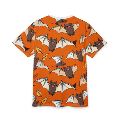 Unisex Bat Print Tee - Infernal Halloween Outfit, Fall Fashion, Gift for Horror Lovers, Fun Graphic T-Shirt, Cute Fall Apparel