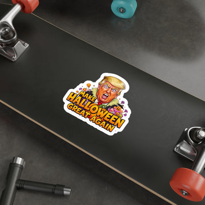 Halloween-Themed Die-Cut Stickers, Fun Party Favors, Laptop Decor, Seasonal Decor, Make Halloween Great Again