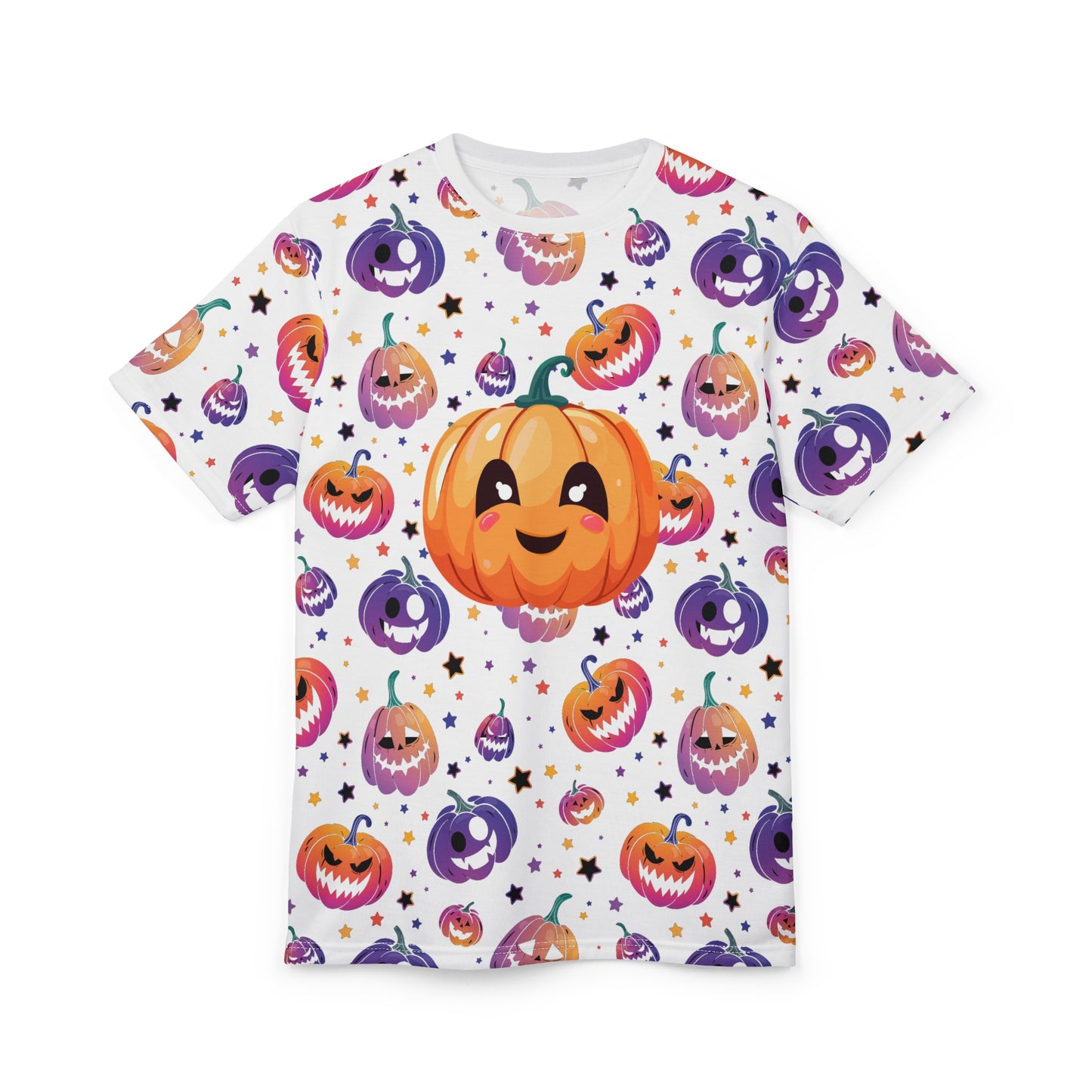 Cute Halloween Unisex Tee, Festive Pumpkin Shirt, AOP Graphic Tee for Fall, Spooky Season Apparel, Trick or Treat Top, October [...]