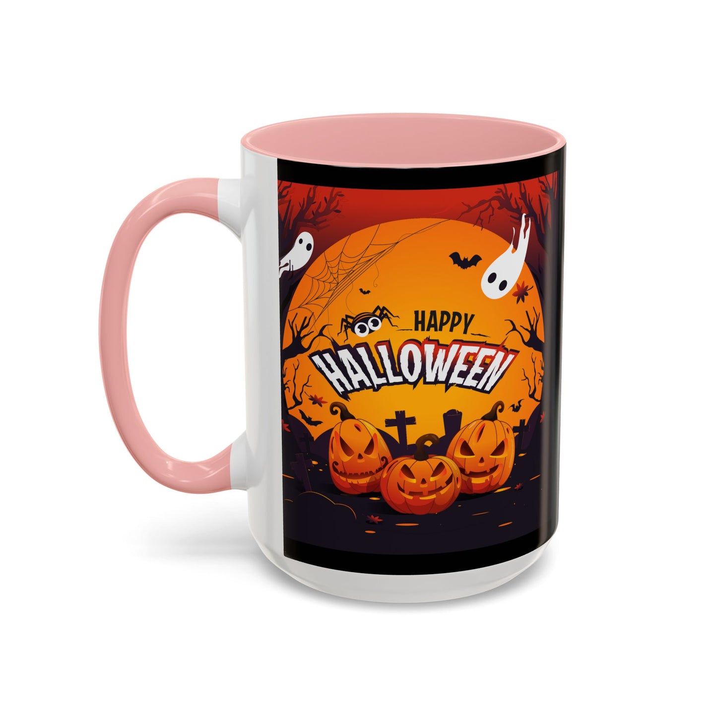 Spooky Halloween Coffee Mug - Perfect for Ghost Lovers and Fall Celebrations, Halloween Decor, Gift, Pumpkin Spice Season, Black Accent Mug