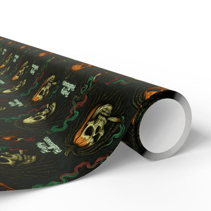 Gothic Halloween Wrapping Paper, Spooky Gift Wrap for October Celebrations, Scary Patterned Gift Wrap, Unique Holiday Wrap, Fun [...]