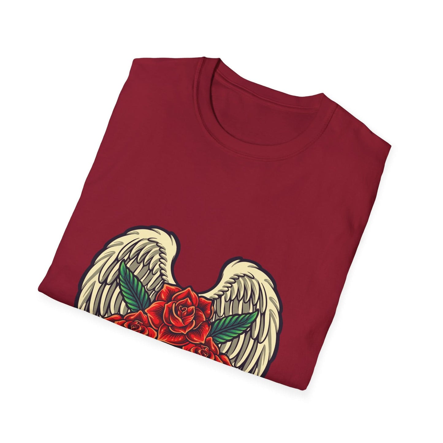 Red Rose Blooms with Angels Wings - Mleem