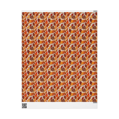 Autumn Leaf Wrapping Paper, Fall Gift Wrap, Eco-Friendly Gift Wrap, Thanksgiving Decor, Seasonal Paper