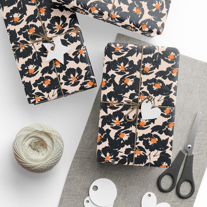 Beautiful Floral Wrapping Papers for Special Gifts, Eco-Friendly Gift Wrap, Birthday, Holiday, Shower, or Any Occasion