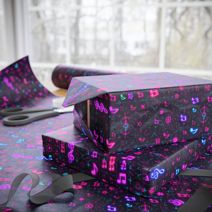 Colorful Cosmic Wrapping Paper, Gift Wrap for Birthdays, Holidays, Weddings, Party Favors, Artsy Presents, Unique Gift Packaging