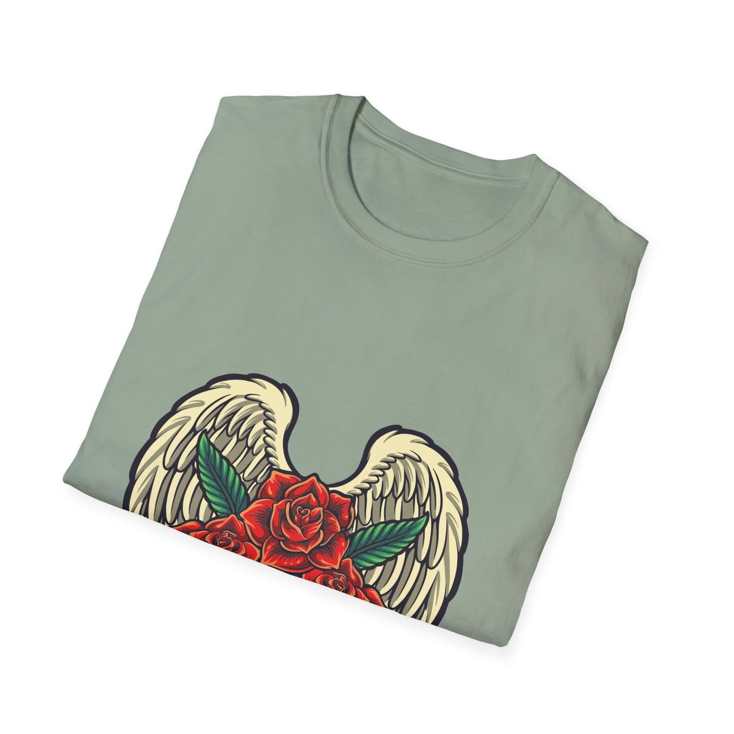 Red Rose Blooms with Angels Wings - Mleem