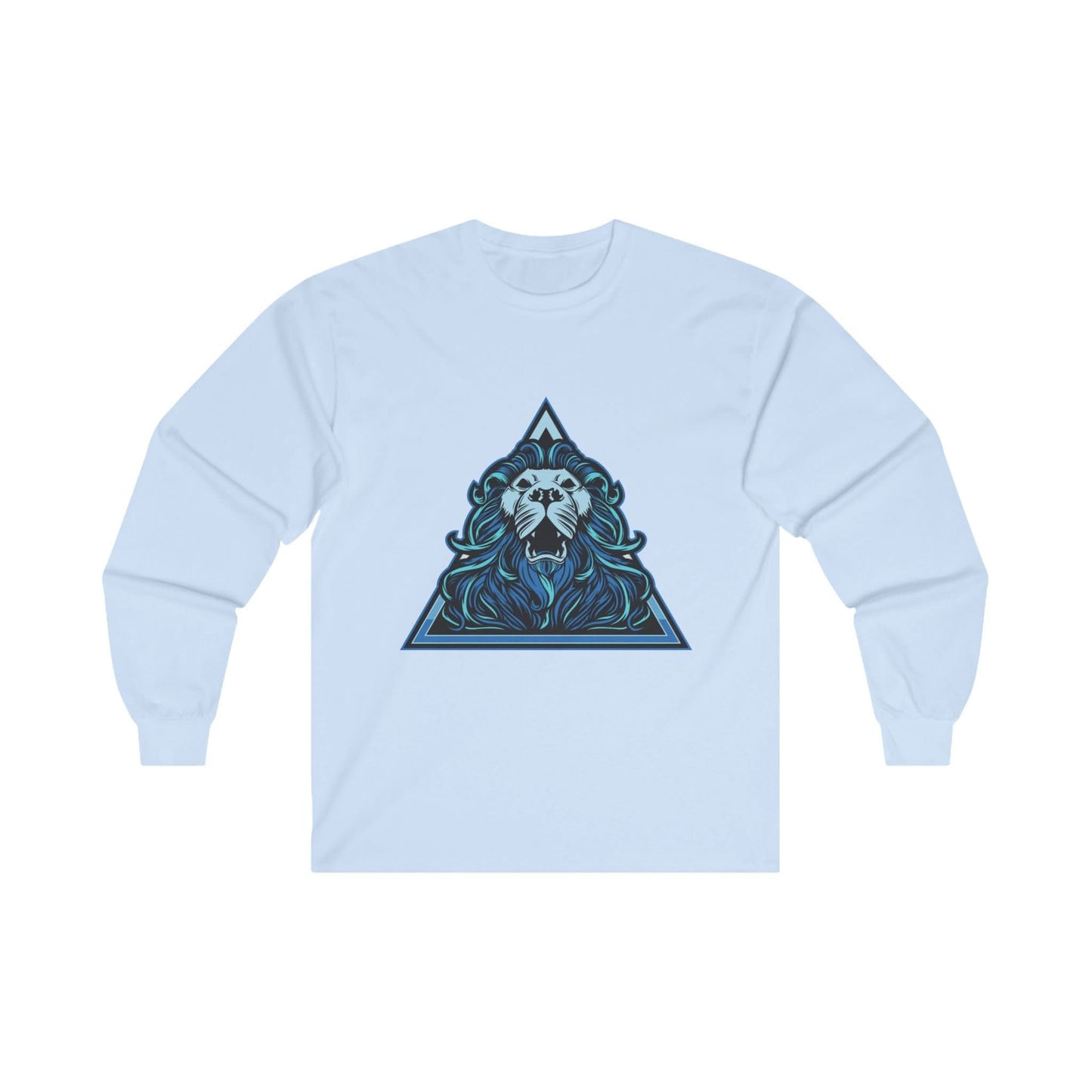 Lion Head in Blue Triangle - Mleem