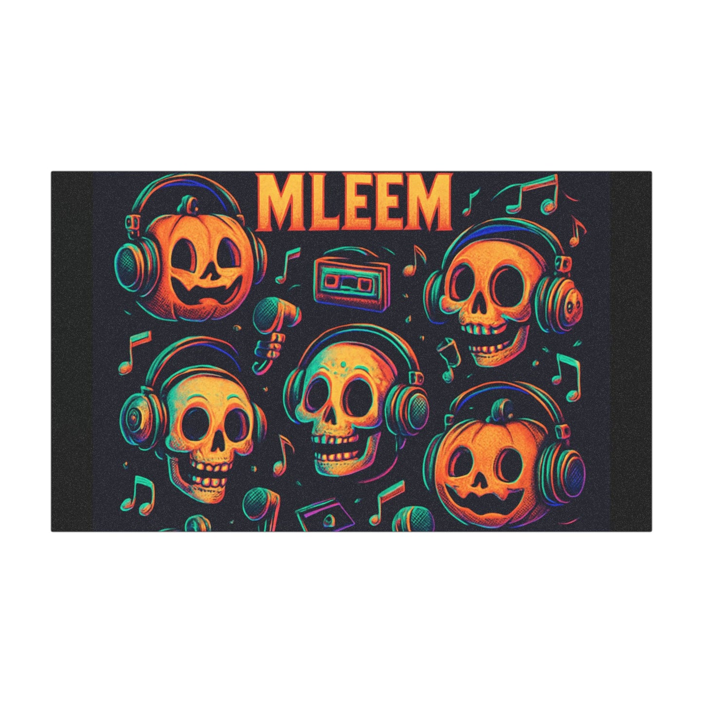 Vibrant Halloween Car Magnets, Fun Decor for Cars, Unique Gifts for Spooky Season, Skull and Pumpkin Design, Music Lover's Gift