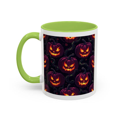 Halloween Pumpkin Coffee Mug, Spooky Ceramic Cup, Fall Decor, Autumn Gift, Halloween Party Essential, Seasonal Drinkware