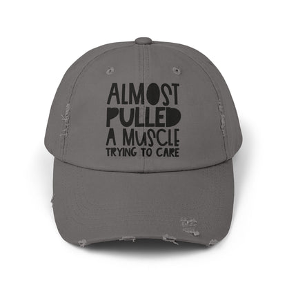 Funny Unisex Distressed Cap, Humorous Hat for Cake Lovers, Gift for Bakers, Casual Everyday Wear, Birthday or Cooking Party