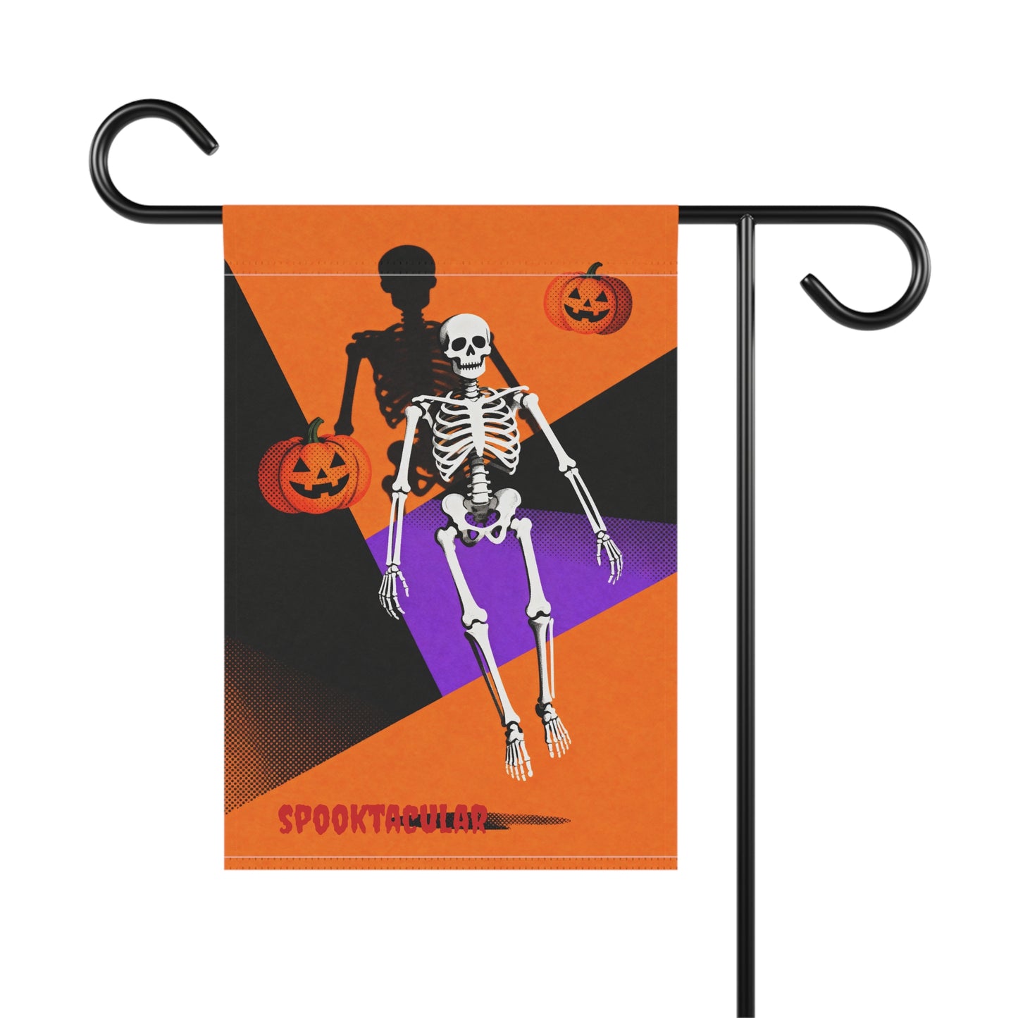 Halloween Garden Banner, Spooky Skeleton Decor, Outdoor Halloween Flag, Fall Decorative Flag, Halloween Housewarming Gift