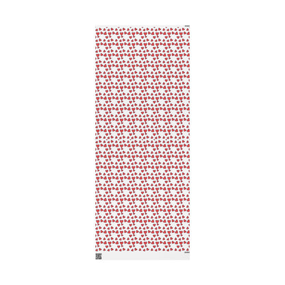 Festive Heart Wrapping Paper, Valentine's Gift Wrap, Love Bows, Holiday Decor, Cute Gift Packaging, Party Supplies