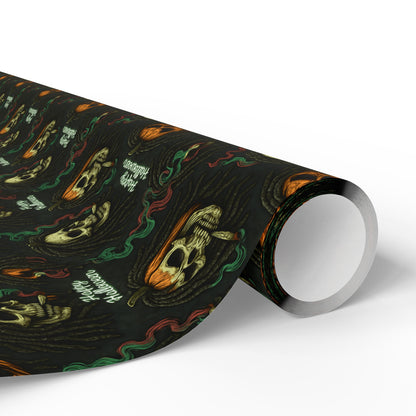 Gothic Halloween Wrapping Paper, Spooky Gift Wrap for October Celebrations, Scary Patterned Gift Wrap, Unique Holiday Wrap, Fun [...]