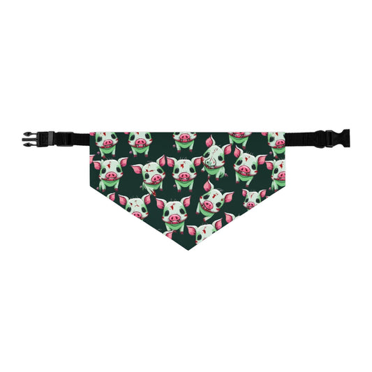 Cute Pig Print Dog Bandana Collar, Pet Accessory for Holidays, Dog Fashion, Cute Dog Gift, Fun Pet Apparel, Pet Birthday Party Decor