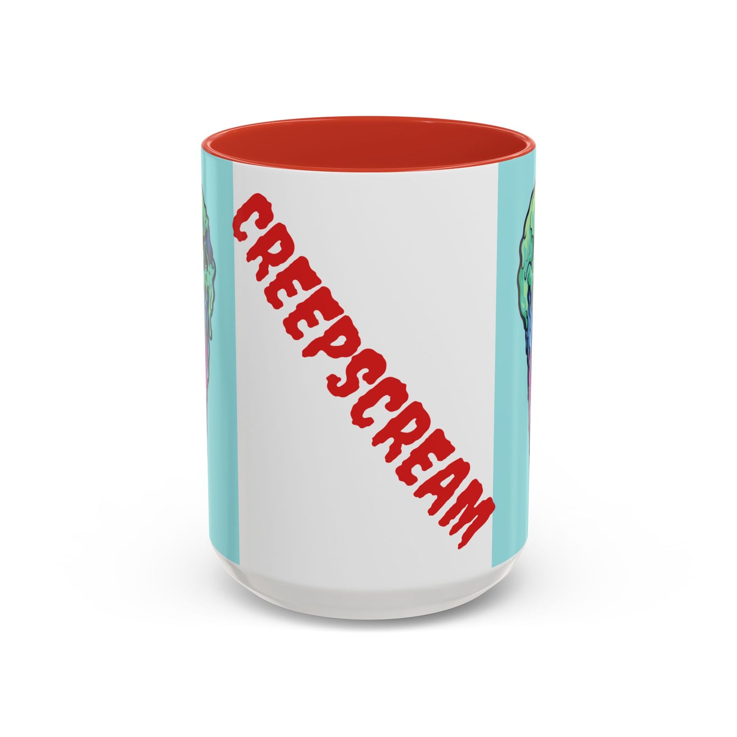 Creepy Ice Cream Mug - Perfect for Halloween, Unique Gift for Coffee Lovers, Spooky Decor, Creepscream Design, Fun Kitchenware