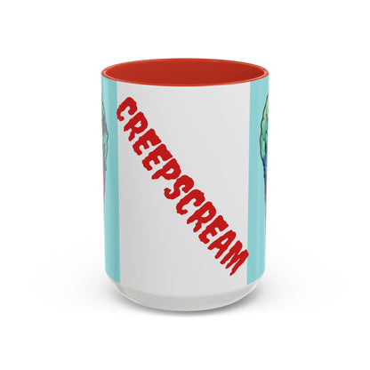 Creepy Ice Cream Mug - Perfect for Halloween, Unique Gift for Coffee Lovers, Spooky Decor, Creepscream Design, Fun Kitchenware