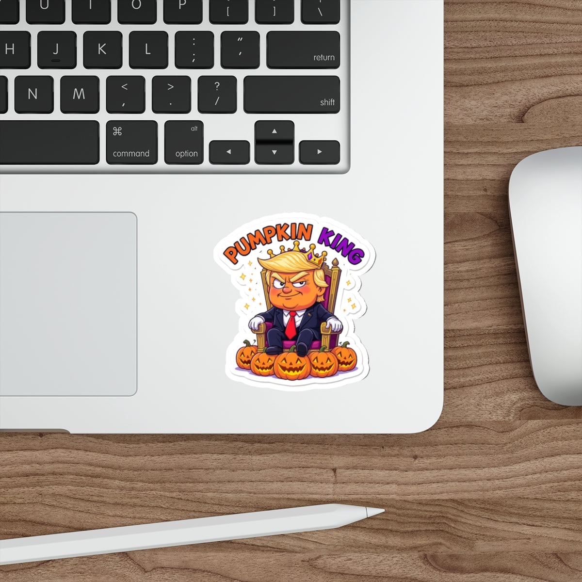 Pumpkin King Die-Cut Stickers | Fun Halloween Decor, Party Favors, Seasonal Gifts, Laptop Accessories, Quirky Wall Art