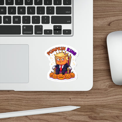 Pumpkin King Die-Cut Stickers | Fun Halloween Decor, Party Favors, Seasonal Gifts, Laptop Accessories, Quirky Wall Art