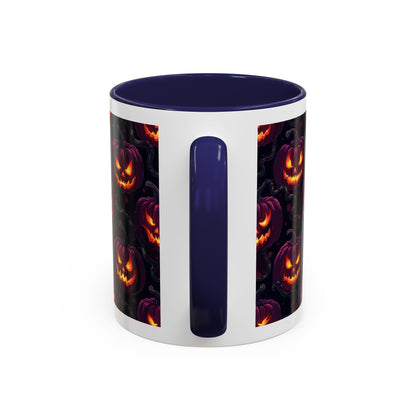 Halloween Pumpkin Coffee Mug, Spooky Ceramic Cup, Fall Decor, Autumn Gift, Halloween Party Essential, Seasonal Drinkware