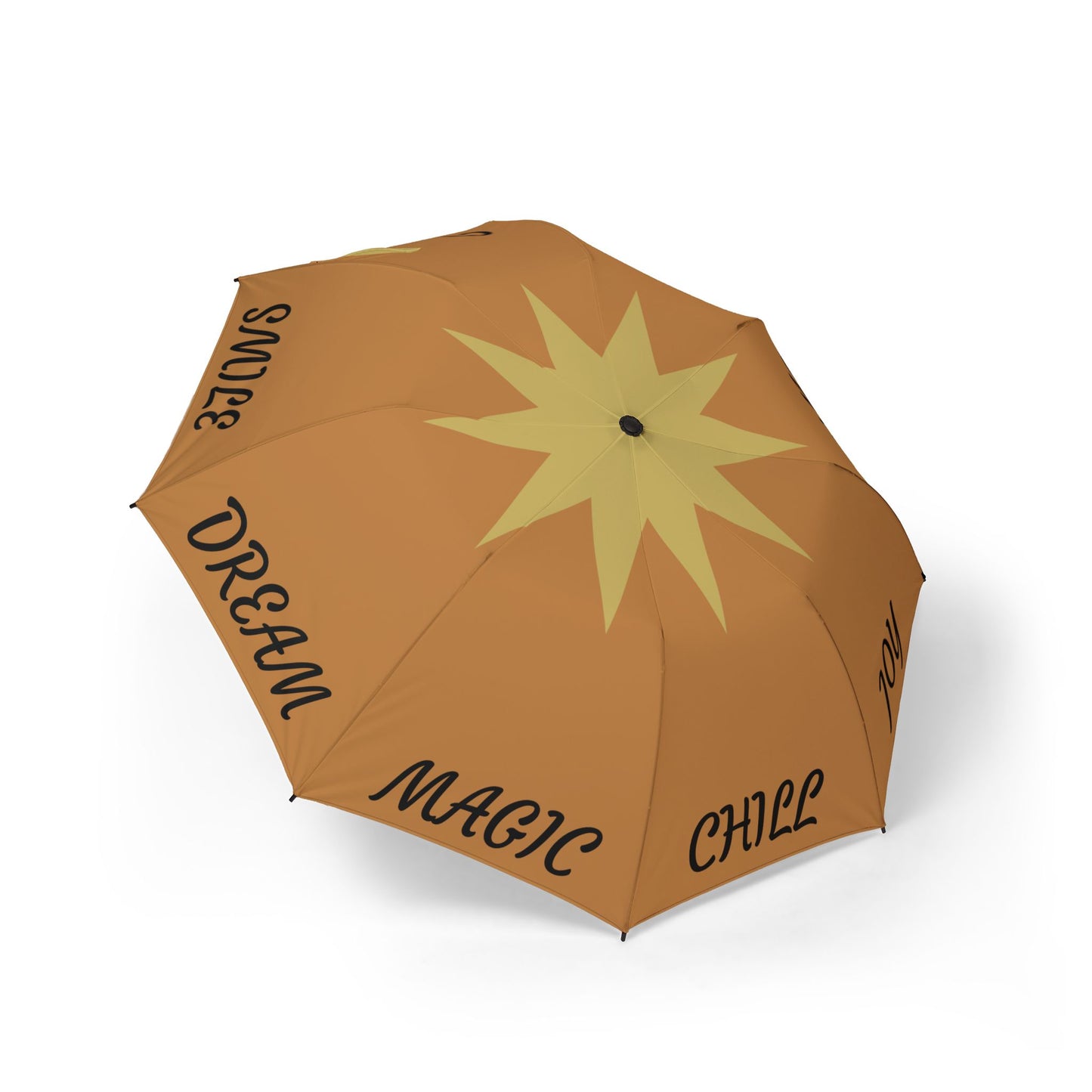 Stylish Foldable Umbrella, Inspirational Gift for Rainy Days, Compact Travel Umbrella, Unique Design for Dreamers, Motivational Accessory