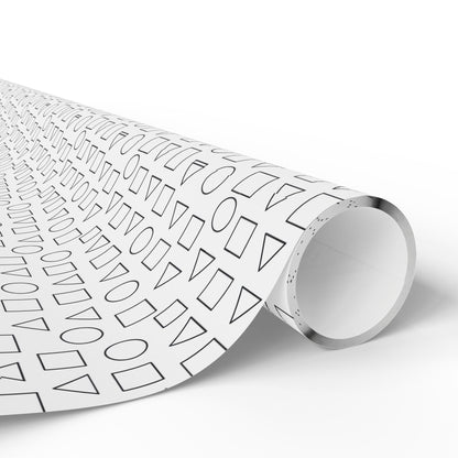 Chic Minimalist Wrapping Paper, Modern Gift Wrap, Geometric Patterns, Eco-Friendly Gift Packaging, Perfect for All Occasions