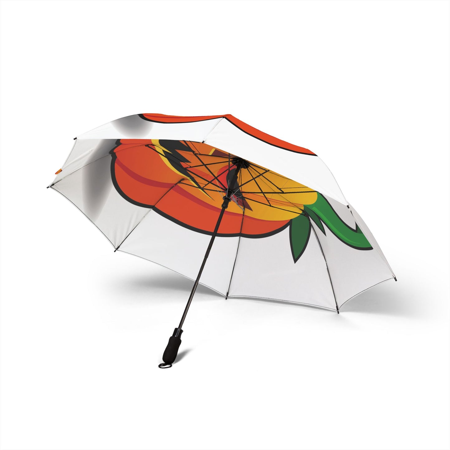 Halloween Pumpkin Umbrella, Waterproof Foldable Parasol, Cute Seasonal Gift for Fall, Trick or Treat Accessory, Halloween Party Favor
