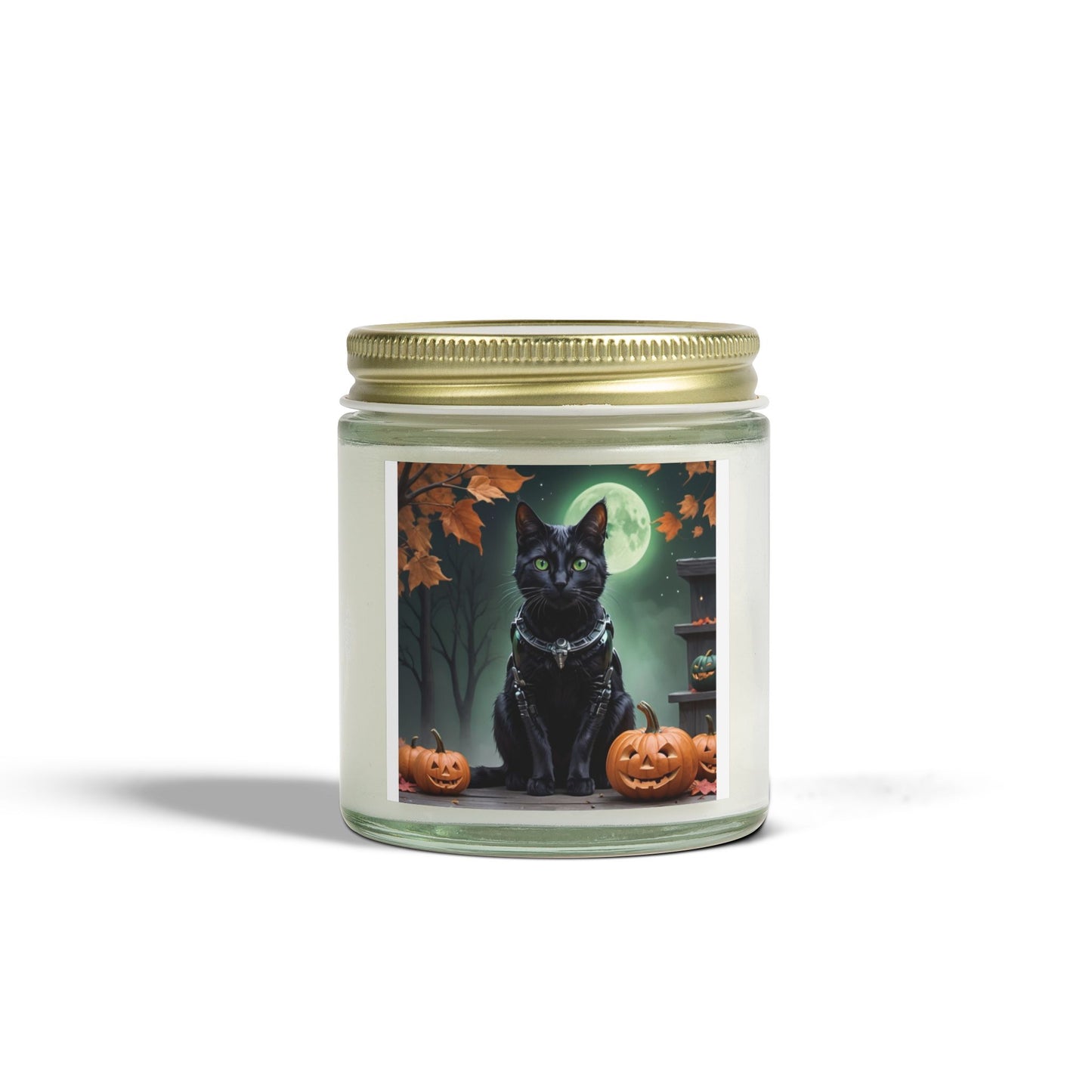 Halloween Cat Scented Candle, Cozy Home Decor, Gift for Cat Lovers, Fall Fragrance, Halloween Decoration, Aromatherapy Candle