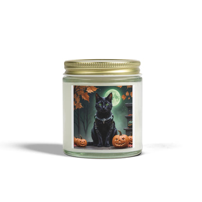 Halloween Cat Scented Candle, Cozy Home Decor, Gift for Cat Lovers, Fall Fragrance, Halloween Decoration, Aromatherapy Candle