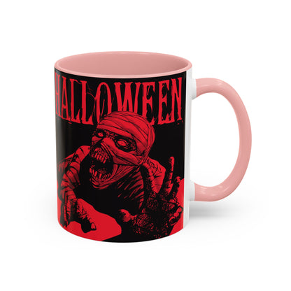 Halloween Accent Coffee Mug | Spooky Coffee Cup for Halloween Lovers, Trick or Treat Mug, Horror Decor, Gift for Fans