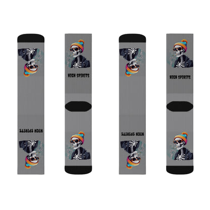 Fun Graphic Socks - Unique Gift for Halloween, Cozy Wear, Comfortable Footwear, Vibrant Design, Trendy Accessories