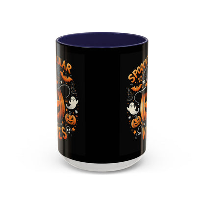 Halloween Accent Coffee Mug - Spooktacular Vibes, Fall Home Decor, Pumpkin Lovers Gift, Trick or Treat Mug, Spooky Season Drinkware
