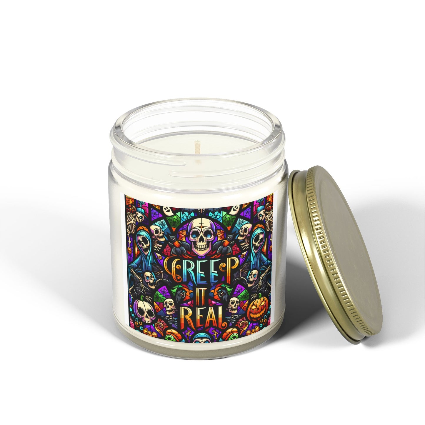 Halloween Scented Candles, Fragrant Home Decor, 'Creep it Real' Candles for Fall Celebrations, Party Favors, Gifts