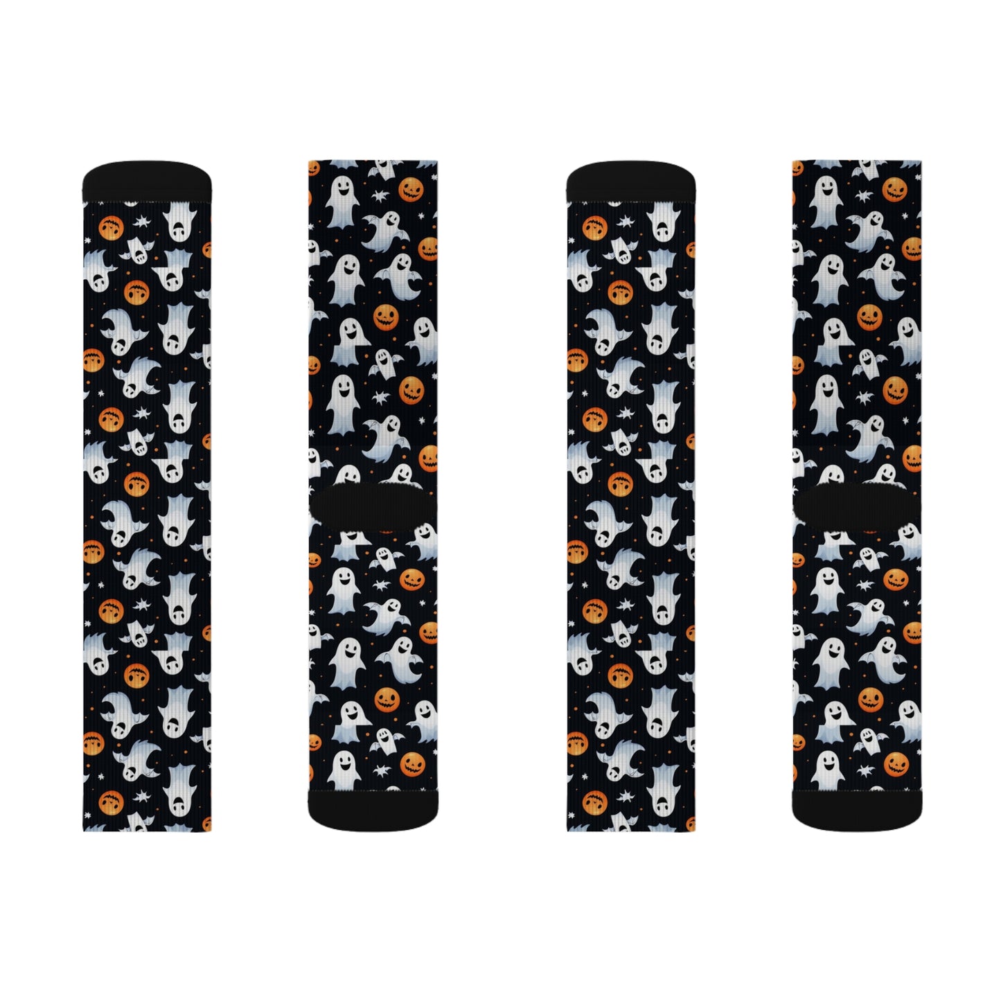 Halloween Ghost & Pumpkin Socks, Cute Patterned Socks for Fall, Fun Halloween Accessories, Unique Gift for Halloween Lovers