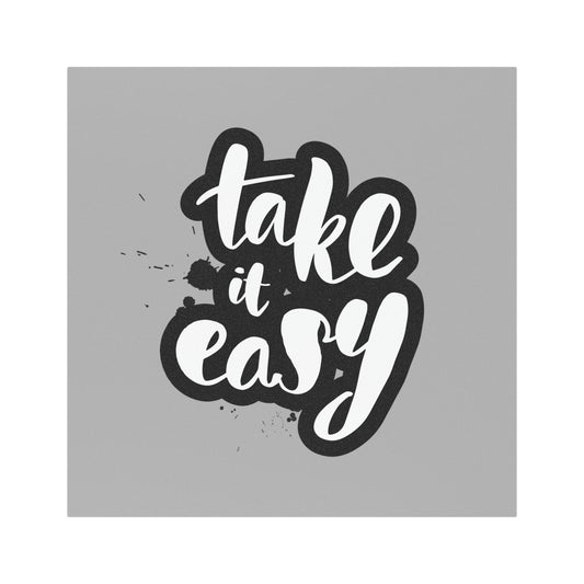 Take It Easy Car Magnet – Fun Auto Decor, Gift for Drivers, Road Trip Decal, Inspirational Vehicle Magnet, Easygoing Vibes