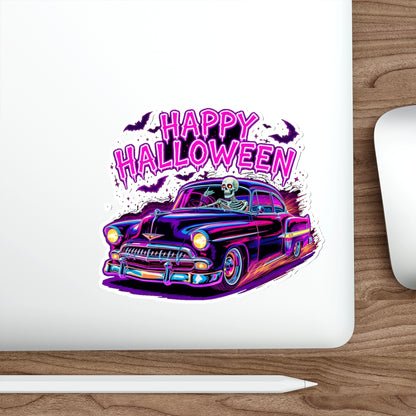 Halloween Skeleton Car Die-Cut Stickers | Spooky Decor, Laptop Sticker, Halloween Gift, Seasonal Décor, Trick or Treat