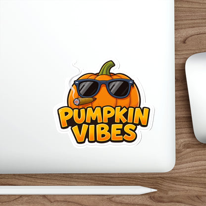 Pumpkin Vibes Die-Cut Stickers | Fun Fall Decor, Halloween Gifts, Laptop Stickers, Pumpkin Lovers, Seasonal Decor