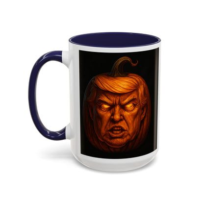 Halloween Pumpkin President Mug, Fun Gift for Coffee Lovers, Spooky Decor, Trick or Treat, Autumn Vibes, Unique Collectible