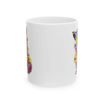 Vibrant Animal Ceramic Mug For Cat Lovers