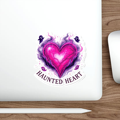 Haunted Heart Stickers - Die-Cut Vinyl Art, Cute Aesthetic Decor for Laptops, Water Bottles, Scrapbooking, Gift for Friends