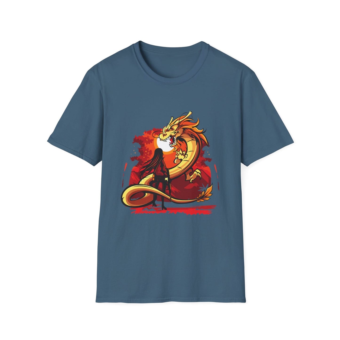Girl Facing A Dragon - Mleem