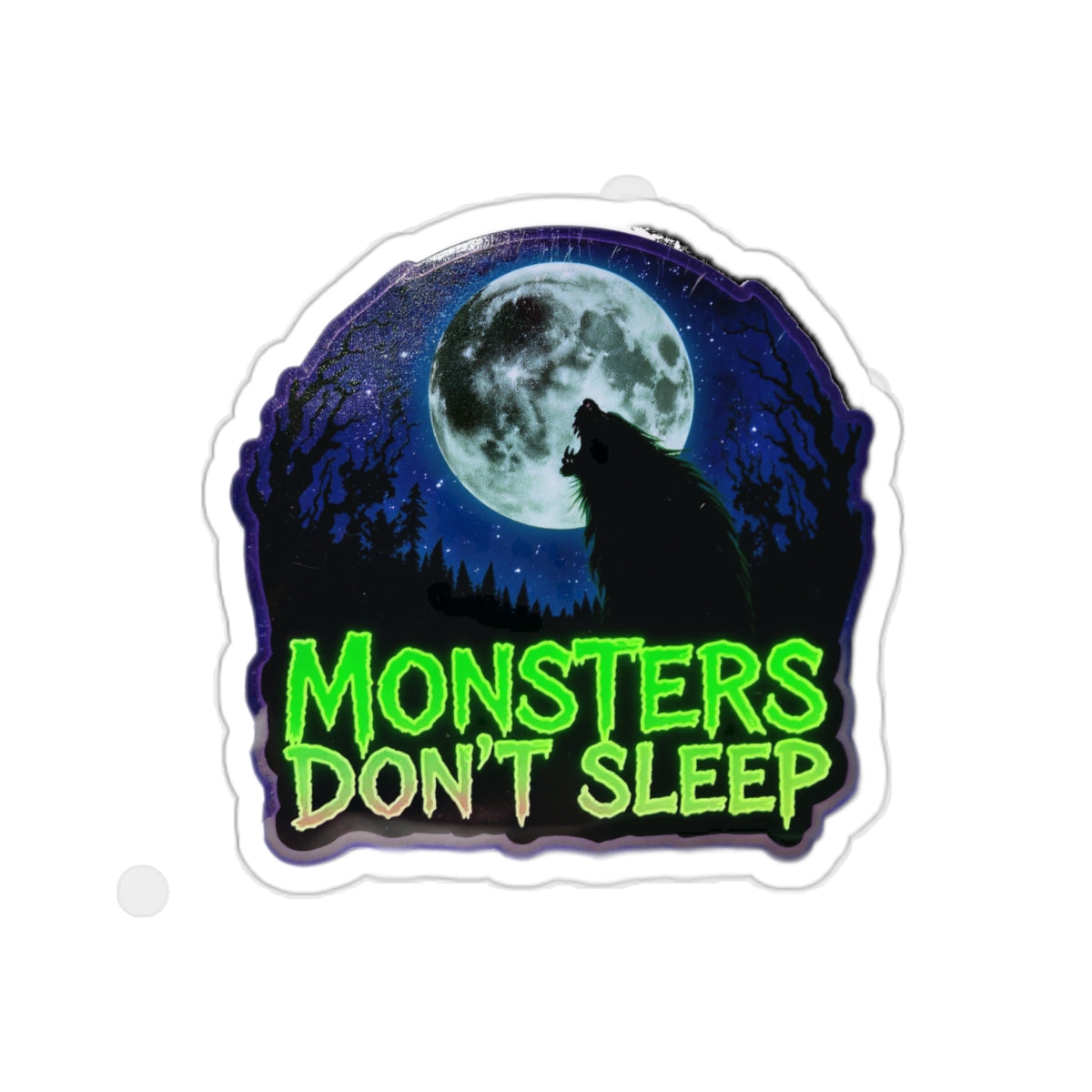 Fun Monster Die-Cut Stickers for Halloween Vibes, Laptop Decor, Gift for Teens, Party Decorations, Spooky Home Accessories