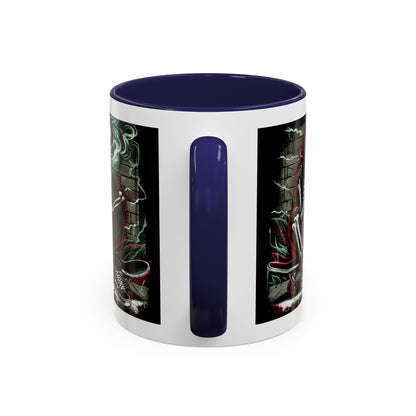Gothic Skeleton Coffee Mug - Perfect for Halloween Decor, Gift for Skaters, Unique Drinkware, Spooky Vibe, 11 & 15oz Options
