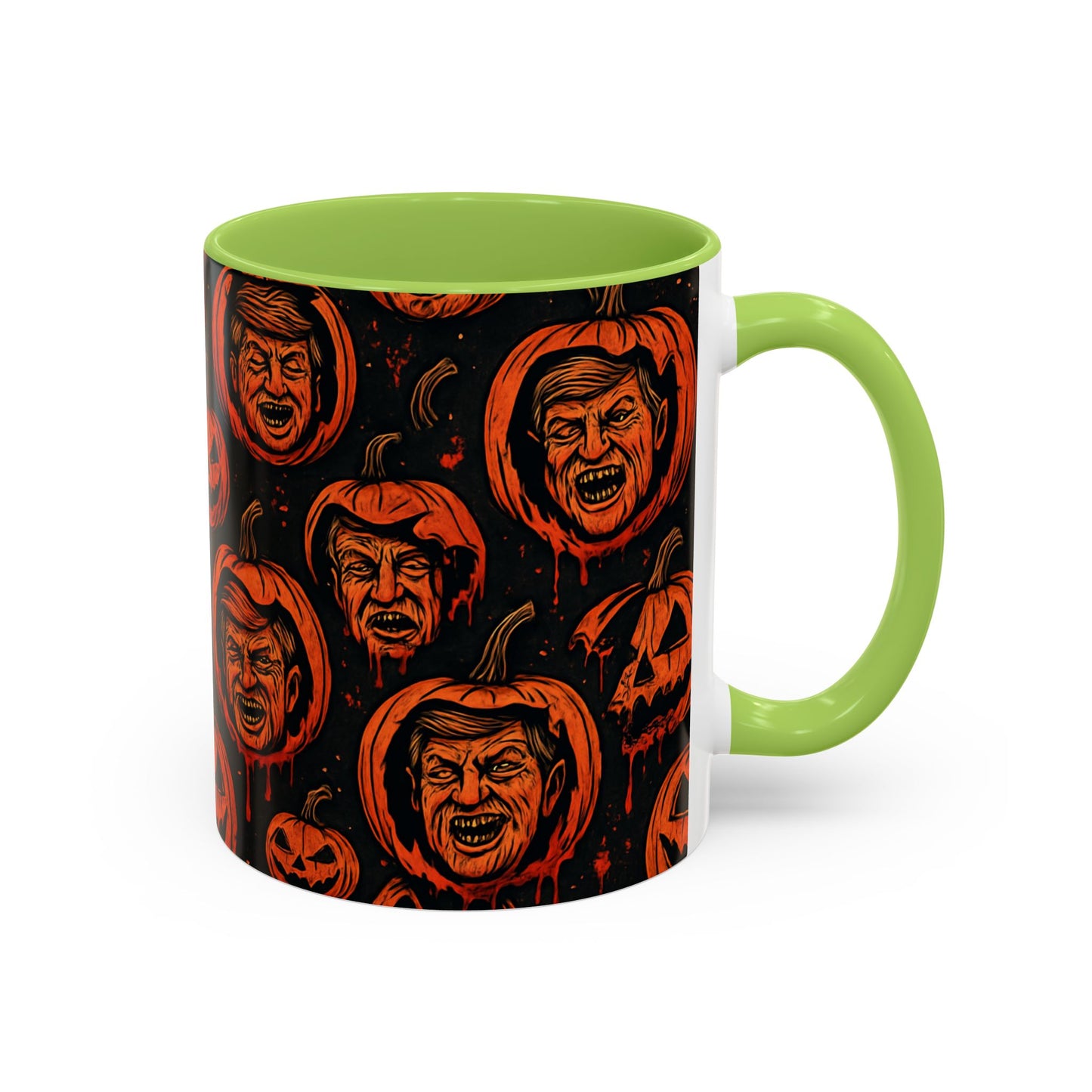 Spooky Pumpkin Faces Coffee Mug | Halloween Gifts, Funny Coffee Cup, Whimsical Mug, Holiday Decor, Unique Gifts