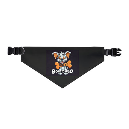 Bone to Be Wild Pet Bandana Collar, Dog Accessories, Pet Fashion, Dog Lovers Gift, Fun Dog Wear, Holiday Pet Gift