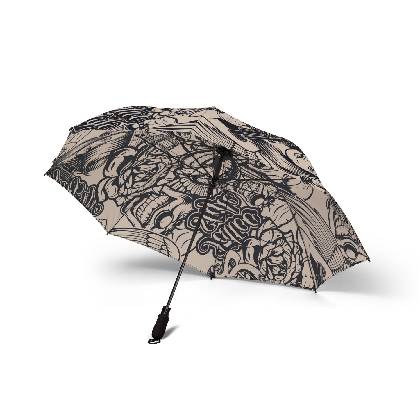 Stylish Foldable Umbrella with Artistic Design, Compact Travel Umbrella, Unique Gifts for Rainy Days, Fashionable Rain Gear