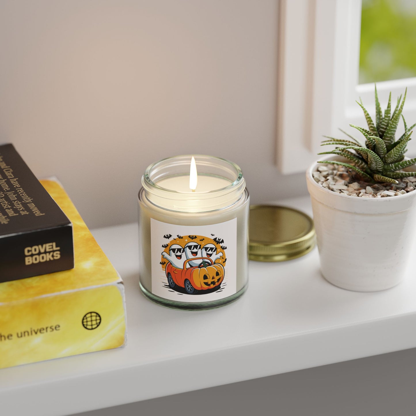 Halloween Scented Candle, Ghost and Pumpkin Car Decor, Fall Home Decor, Spooky Gifts, Aromatic Candle, Cozy Atmosphere